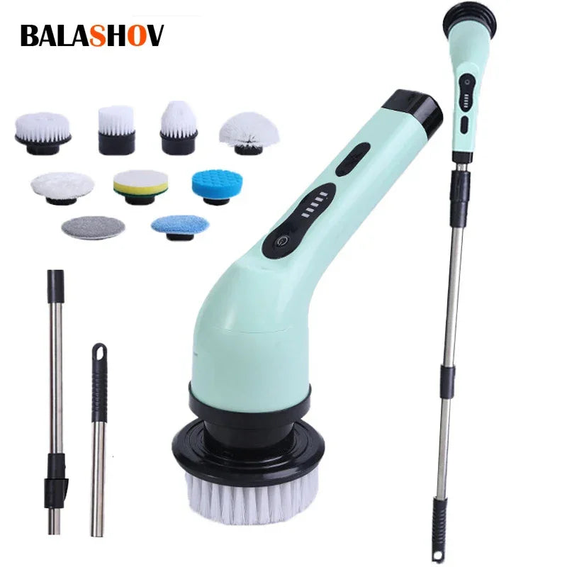 BrushPro 9X – Escova de Limpeza Elétrica Inteligente 9 em 1 - ALL IN. COMPRAS