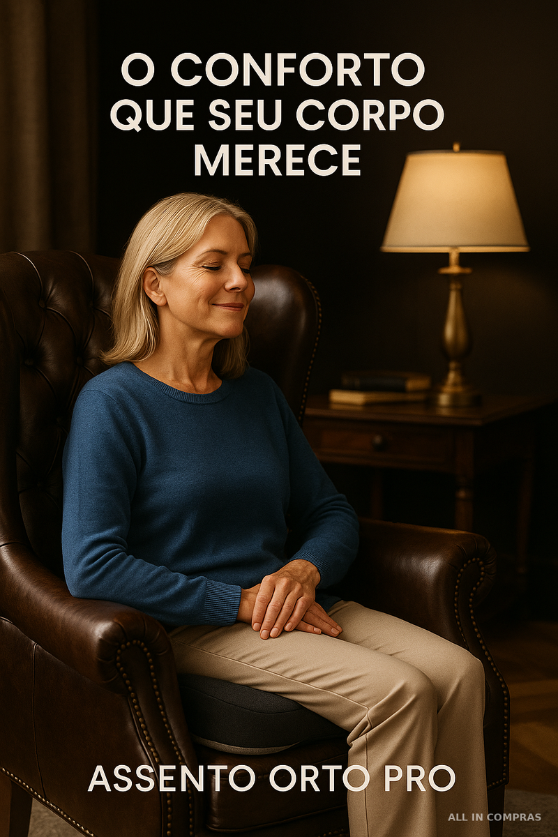 ASSENTO ORTO PRO – Alívio para Cóccix, Coluna e Postura