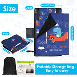 Sky Nap – Cama de Viagem Infantil com Almofada Dobrável e Apoio de Pés | Conforto e Segurança para Voos com Crianças