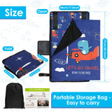 Sky Nap – Cama de Viagem Infantil com Almofada Dobrável e Apoio de Pés | Conforto e Segurança para Voos com Crianças