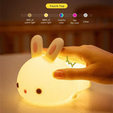 Bunny Light – Luz Noturna de Silicone com Toque e Cores Suaves - ALL IN. COMPRAS
