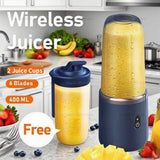 Nutri Flash – Liquidificador Portátil Recarregável 500ml com Lâmina Inox