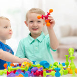 Kit Suc Suc de Montagem – Blocos magnéticos Coloridos para Desenvolvimento Infantil