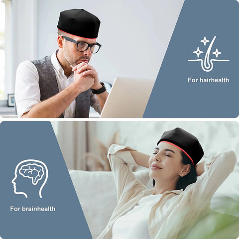 Hair Renew LED – Touca/Capacete Terapêutica com Luz Infravermelha para Crescimento Capilar e Relaxamento