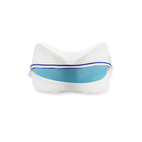 OrtoLeg – Travesseiro Ortopédico para Pernas/Joelhos com Espuma de Memória Foam | Alívio de Pressão e Postura Saudável