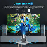 Cine Pro 4K – Projetor Portátil com Android 11, Espelhamento Wi-Fi, Bluetooth e Rotação 180° - ALL IN. COMPRAS