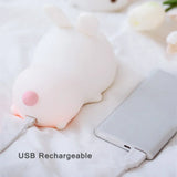 Bunny Light – Luz Noturna de Silicone com Toque e Cores Suaves - ALL IN. COMPRAS