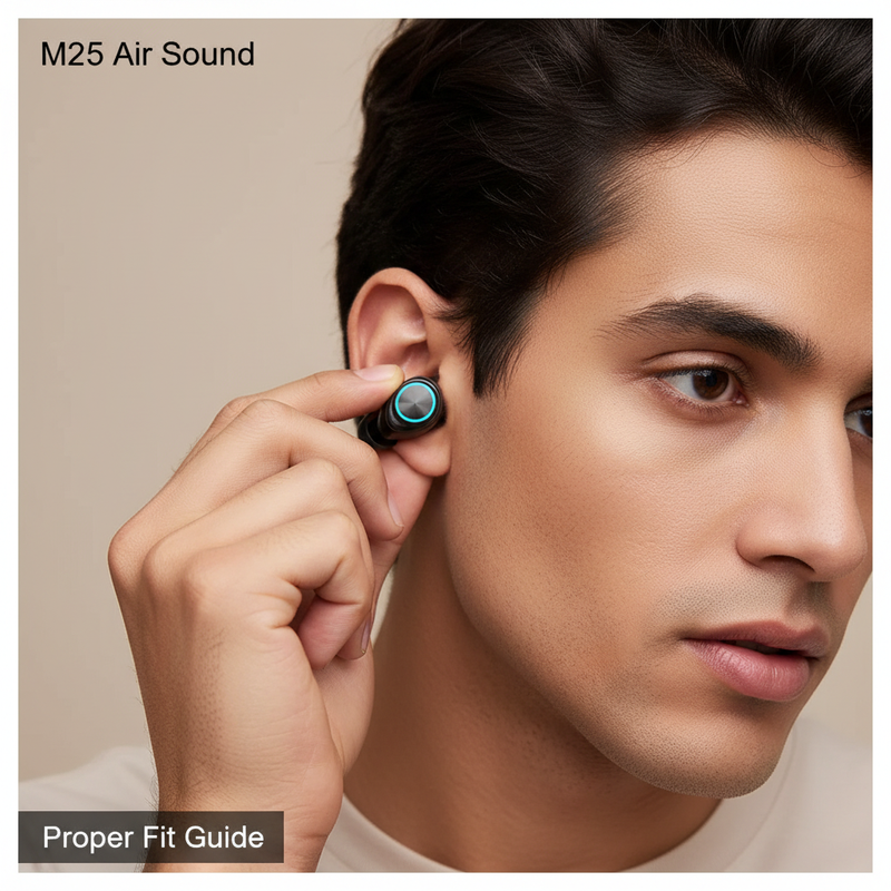 Inserindo fone corretamente