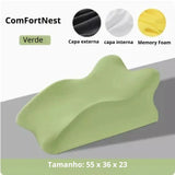 ComfortNest – Travesseiro Ortopédico de Apoio Integral para Cervical, Lombar e Pernas - ALL IN. COMPRAS